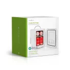 Hordozható mini hűtőszekrény | 4 l | 12 V DC / 100 - 240 V AC | Fehér