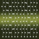 Home KAF 210LC LED-es fényfüggöny, 2x1 m / 210 db hidegfehér LED, fehér vezeték, állófényű, hálózati adapter, kül- és beltéri kivitel