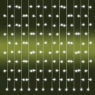 Home KAF 210LC LED-es fényfüggöny, 2x1 m / 210 db hidegfehér LED, fehér vezeték, állófényű, hálózati adapter, kül- és beltéri kivitel