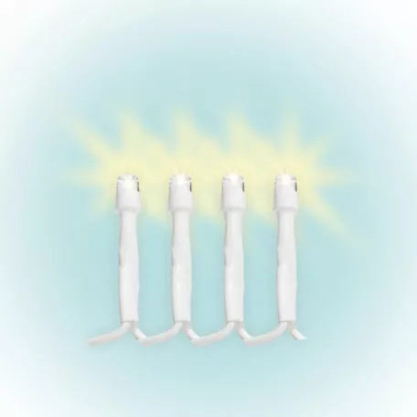 Home KAF 300L 5M LED-es sziporkázó fényfüggöny, 5 m / 300 db sziporkázó melegfehér LED, fehér vezeték, hálózati adapter, kül- és beltéri kivitel