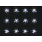 Home KAF 48L LED-es csillag fényfüggöny, 1,5x1 m / 48 db hidegfehér LED csillag figurákban, átlátszó vezeték, hálózati adapter, beltéri kivitel