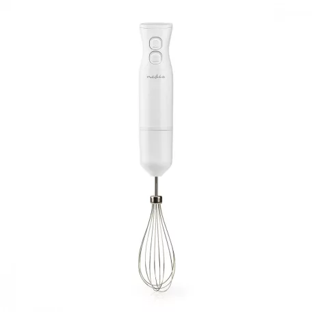 NEDIS Botmixer szett | 400 W | 2 Sebesség Beállítás | Fehér 4 az 1-ben turmixkészlettel, amely botmixert, aprítót, habverőt és egy praktikus pohara