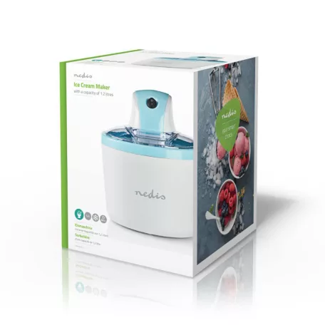 Jégkrém készítő | 1.2 l | Fehér / Kék | Alumínium / Műanyag