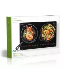 Nedis Indukciós Főzőlap | Főzőzónák: 2 | 3500 W | Túlmelegedés elleni védelem | Fekete | Időzítő | Turbó üzem | Gyerekzár kaip124cbk2