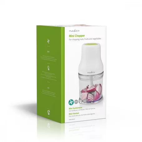 Nedis konyhai aprító Élelmiszer Aprító | 200 W | 0.5 l | Műanyag | 1 Sebesség Beállítás | Fehér