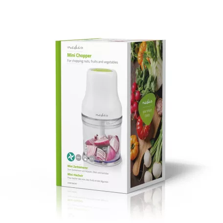 Élelmiszer Aprító | 200 W | 0.5 l | Műanyag | 1 Sebesség Beállítás | Fehér