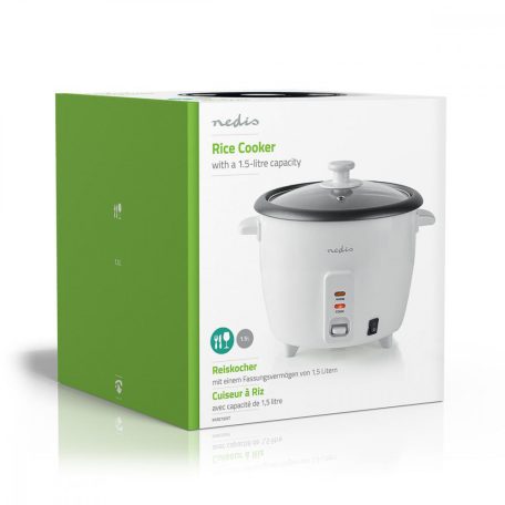 Rizsfőző | 1.5 l | 500 W | Alumínium gőzölő | Tapadásmentes bevonat | Kivehető tál | Automatikus kikapcsolás