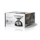 Konyhai mérleg | Analóg | Rozsdamentes Acél | Kivehető tál | Fekete