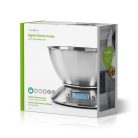 Konyhai mérleg | Digitális | Rozsdamentes Acél | Időzítő funkció | Hőmérő funkció | Kivehető tál | Ezüst