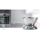 Konyhai mérleg | Digitális | Rozsdamentes Acél | Időzítő funkció | Hőmérő funkció | Kivehető tál | Ezüst