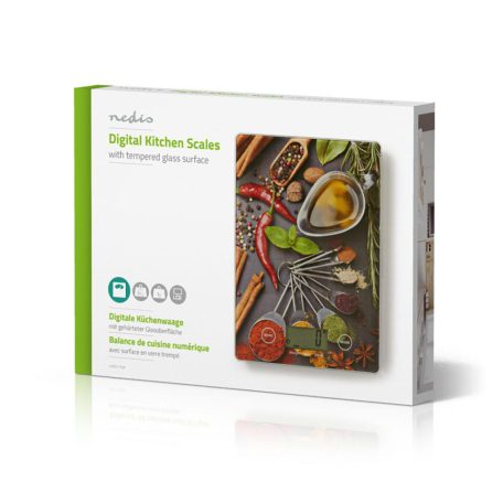 Konyhai mérleg | Digitális | Műanyag / Üveg | Többszínű