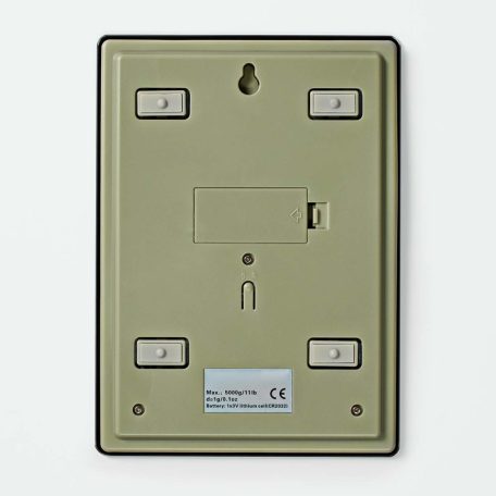 Konyhai mérleg | Digitális | Műanyag / Üveg | CR 2032 Akkumulátor | Fekete