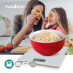   Konyhai mérleg | Digitális | Műanyag / Üveg | CR 2032 Akkumulátor | Fehér