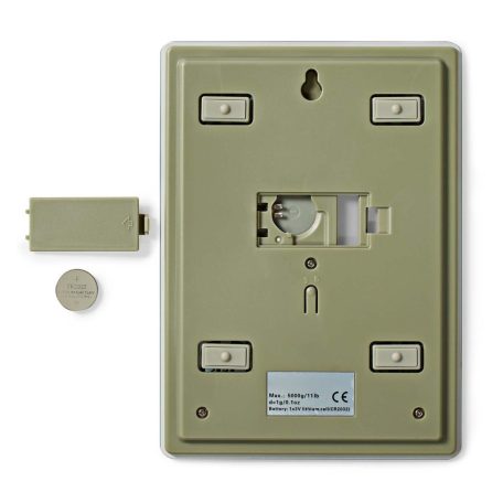 Konyhai mérleg | Digitális | Műanyag / Üveg | CR 2032 Akkumulátor | Fehér