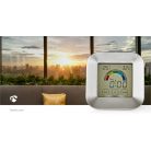 Digitális hőmérő | Beltéri | Beltéri hőmérséklet | Beltéri nedvesség | Ezüst / Fehér