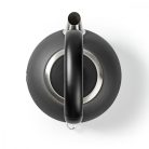 Elektromos vízforraló | 1.7 l | Rozsdamentes Acél | Szürke | Hőmérséklet jelző | 360 fokban elfogatható | Rejtett fűtőszál | Strix® vezérlő | Üresen forralás elleni védelem