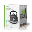Elektromos vízforraló | 1.7 l | Rozsdamentes Acél | Szürke | Hőmérséklet jelző | 360 fokban elfogatható | Rejtett fűtőszál | Strix® vezérlő | Üresen forralás elleni védelem