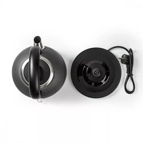 Elektromos vízforraló | 1.7 l | Rozsdamentes Acél | Szürke | Hőmérséklet jelző | 360 fokban elfogatható | Rejtett fűtőszál | Strix® vezérlő | Üresen forralás elleni védelem