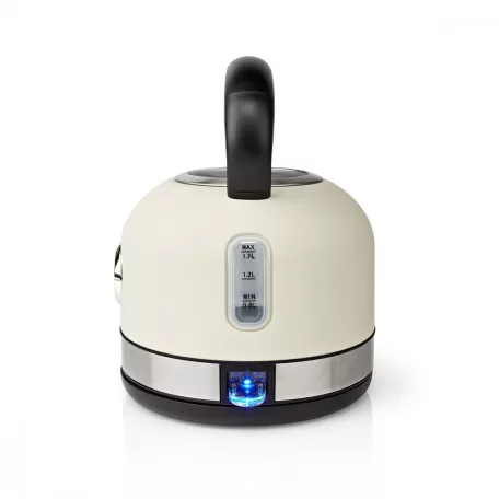 Elektromos vízforraló | 1.7 l | Rozsdamentes Acél | Fehér | Hőmérséklet jelző | 360 fokban elfogatható | Rejtett fűtőszál | Strix® vezérlő | Üresen forralás elleni védelem