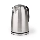 Elektromos vízforraló | 1.7 l | Rozsdamentes Acél | Ezüst / Fekete | 360 fokban elfogatható | Rejtett fűtőszál | Strix® vezérlő | Üresen forralás elleni védelem