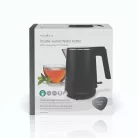 Elektromos vízforraló | 1.0 l | Műanyag | Fekete | 360 fokban elfogatható | Rejtett fűtőszál | Strix® vezérlő | Üresen forralás elleni védelem