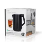 Elektromos vízforraló | 1.5 l | Műanyag | Fekete | 360 fokban elfogatható | Rejtett fűtőszál | Strix® vezérlő | Üresen forralás elleni védelem