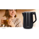 Elektromos vízforraló | 1.5 l | Műanyag | Fekete | 360 fokban elfogatható | Rejtett fűtőszál | Strix® vezérlő | Üresen forralás elleni védelem