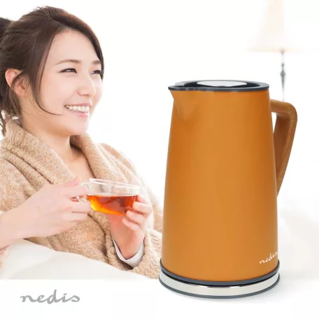 Elektromos vízforraló | 1.7 l | Puha Borítás | Narancs | 360 fokban elfogatható | Rejtett fűtőszál | Strix® vezérlő | Üresen forralás elleni védelem