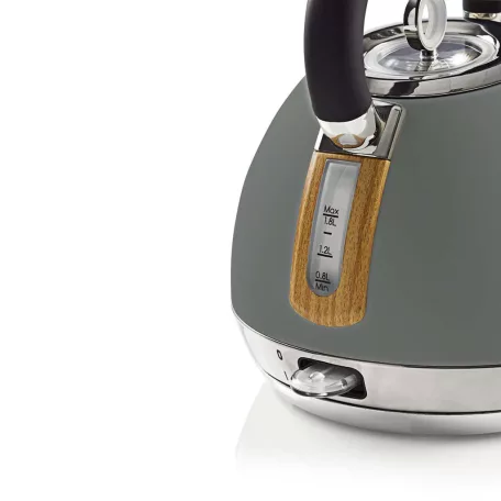 Elektromos vízforraló | 1.8 l | Puha Borítás | Szürke | 360 fokban elfogatható | Rejtett fűtőszál | Strix® vezérlő | Üresen forralás elleni védelem