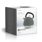 Elektromos vízforraló | 1.8 l | Puha Borítás | Szürke | 360 fokban elfogatható | Rejtett fűtőszál | Strix® vezérlő | Üresen forralás elleni védelem