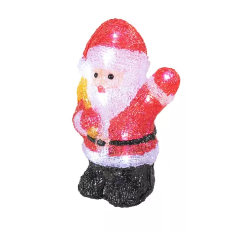 Home KDA 11 akril mikulás, 16 db LED, IP44, színes, kültéri, beltéri