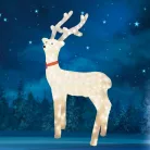Akril rénszarvas, kültéri, 240 WH/WW LED, 100 cm