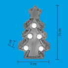 Home KDC 15/T LED-es kerámia fenyőfa asztali dísz, 5 db LED