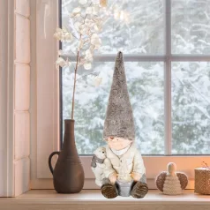 Home KDC 26 kerámia-plüss dekoráció, 1 db LED