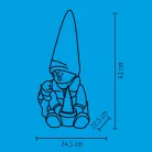 Home KDC 26 kerámia-plüss dekoráció, 1 db LED