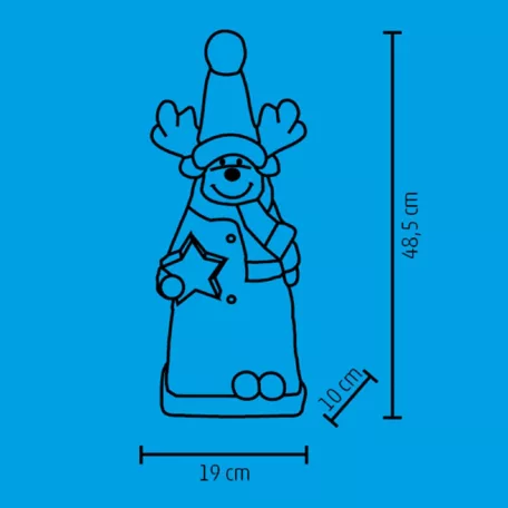 LED-es kerámia figura