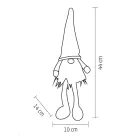 Home KDD44 LED-es lógó lábú manó, beltéri kivitel, melegfehér LED világítással, be/ki kapcsolóval, elemes tápellátás