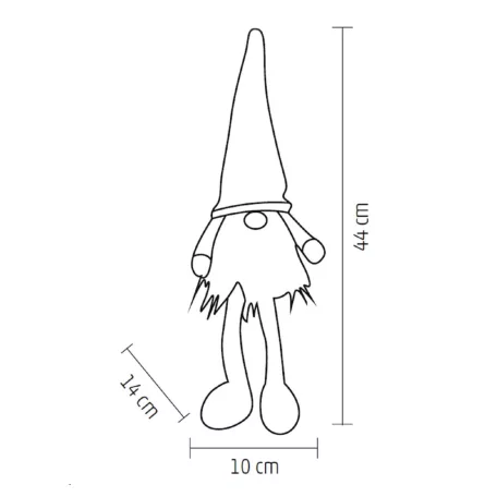 Home KDD44 LED-es lógó lábú manó, beltéri kivitel, melegfehér LED világítással, be/ki kapcsolóval, elemes tápellátás