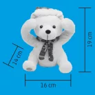 Kukucskáló karácsonyi mackó