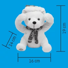 Kukucskáló karácsonyi mackó