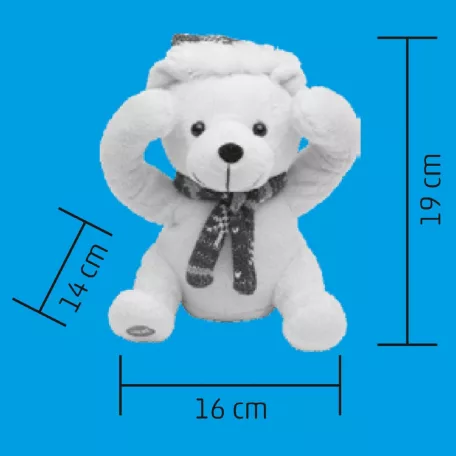 Kukucskáló karácsonyi mackó