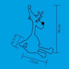 Home KDD 38 éneklő rénszarvas, 38 cm magas