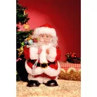 Sétáló, zenélő Mikulás, 30cm, 4,5V