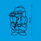 Sétáló, zenélő Mikulás, 30cm, 4,5V