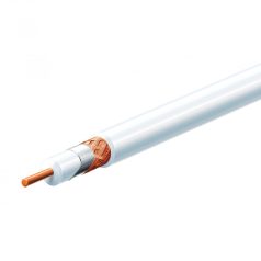   Home KH 3 koax kábel, 75 Ohm, PVC és PE szigetelés, réz bevonatú acél ér, 48 szál rézharisnya, alumínium fólia 100m, fehér