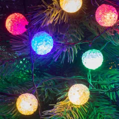   Home KIB 48C/M LED-es EVA gömb fényfüzér beltéri kivitel, 40 db színes LED, 8 programos, füzér hossza 6 m