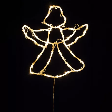 HOME KID501WW angyal ablakdísz, 35 db melegfehér LED, időzítő, kül- és beltéri kivitel