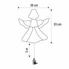 HOME KID501WW angyal ablakdísz, 35 db melegfehér LED, időzítő, kül- és beltéri kivitel