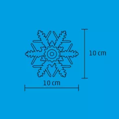   Home KID 331/WH LED-es hópehely ablakdísz, beltéri kivitel, öntapadós, hidegfehér LED