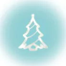 Home KID 412 karácsonyfa ablakdísz, 8 db LED, öntapadós elemtartó